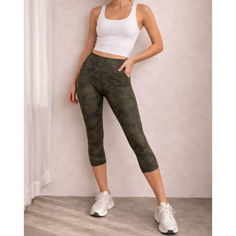 Lululemon Camo Leggings Size 8 High Rise Yoga Athletic